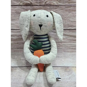 Universal Knitwears Plush Bunny Rabbit Holding a Carrot Stuffed Animal 15" 2022
